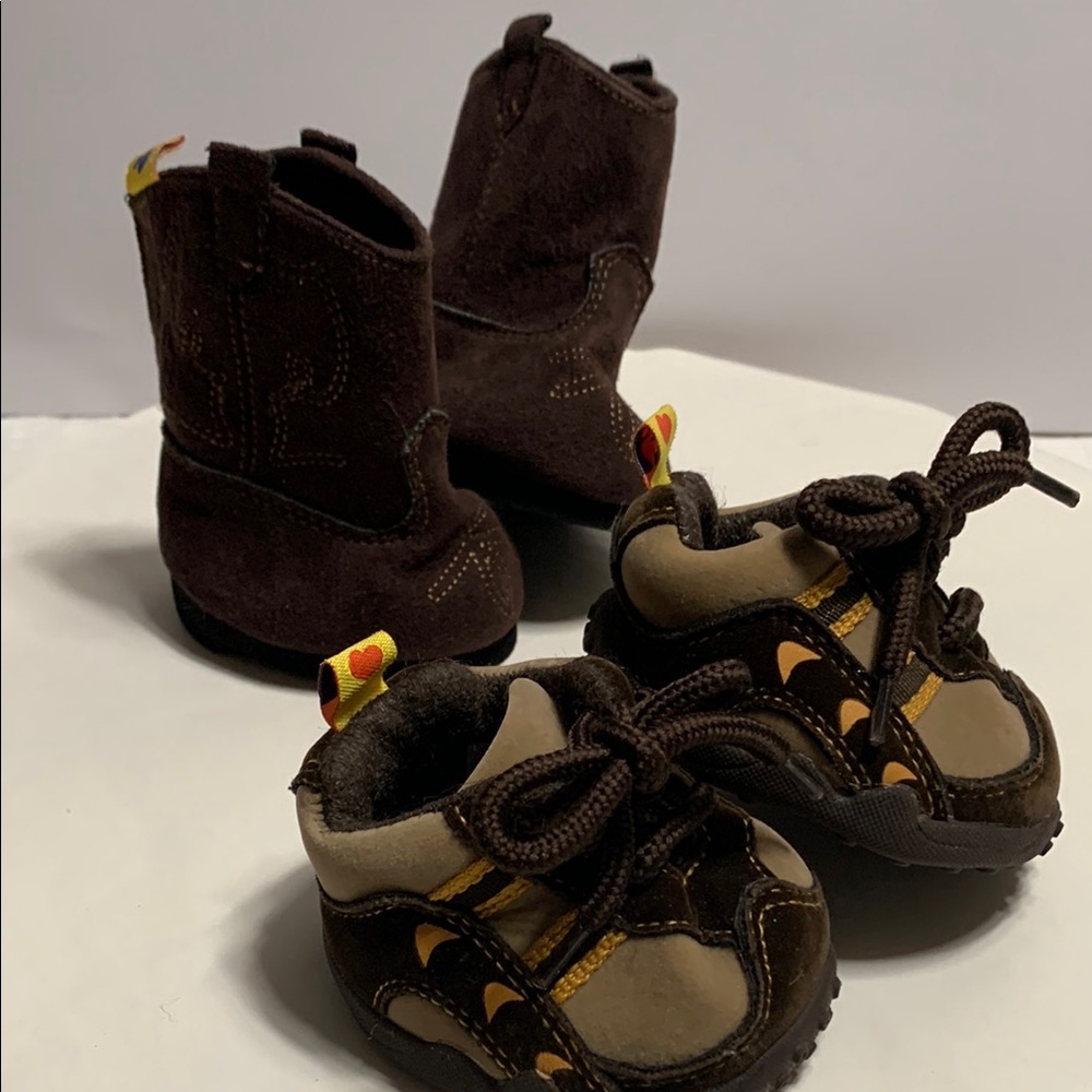 Build-a-Bear “Suede” Cowboy Boots & Lace-Up Sneakers